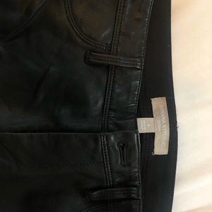 Banana Republic Pants - Banana republic leather front ankle pants Banana Republic Pants - Banana republic leather front ankle pants